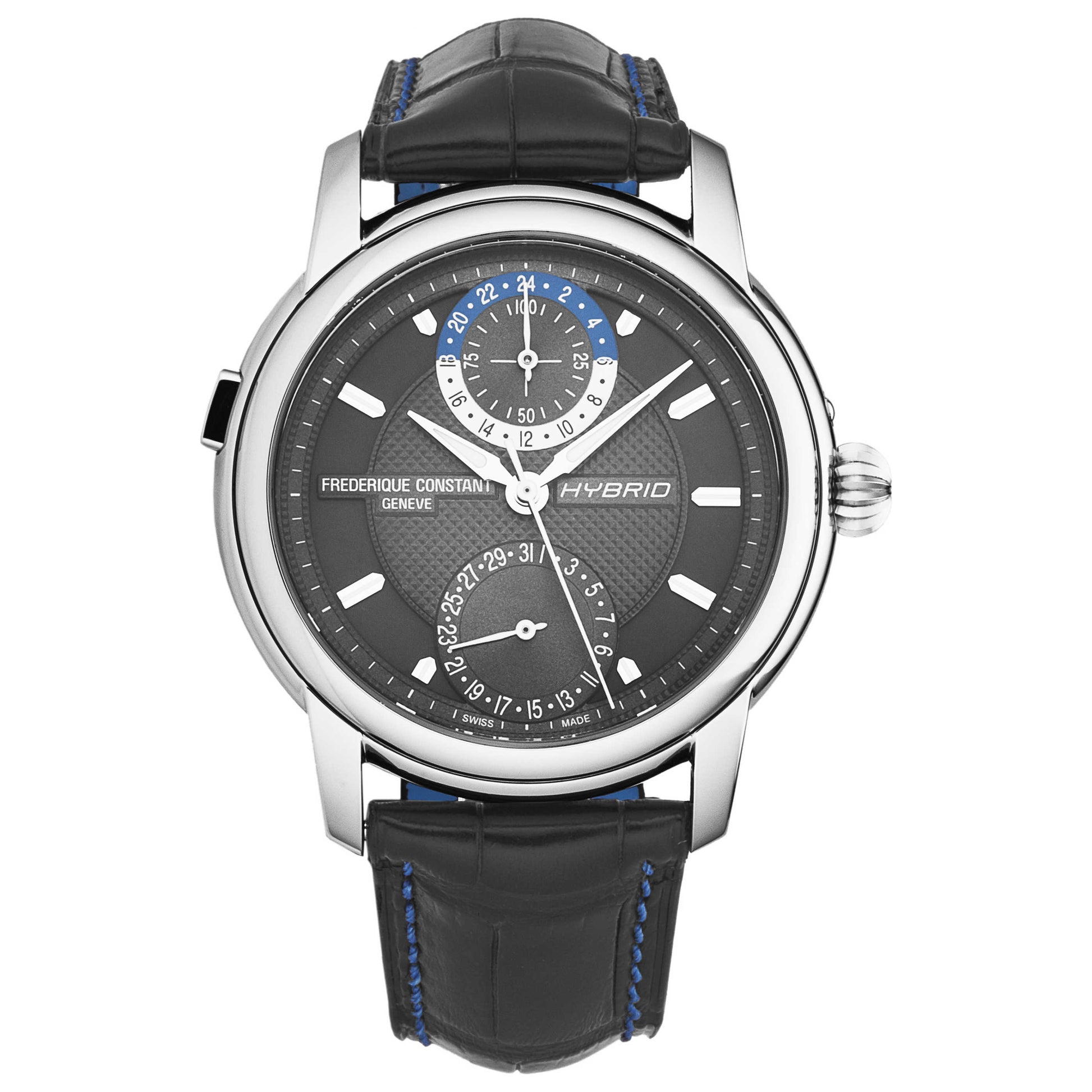 Front view of Frederique Constant Hybrid Men's Automatic Watch FC750DG4H6