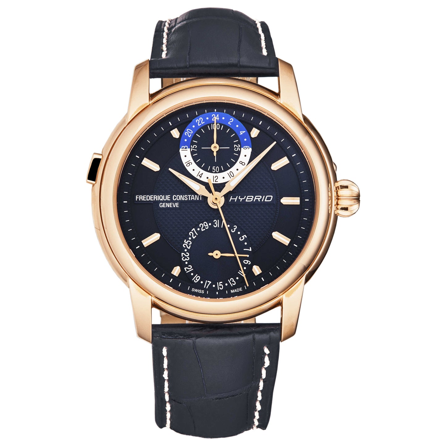Front view of Frederique Constant Hybrid Men's Automatic Watch FC750N4H4-CL
