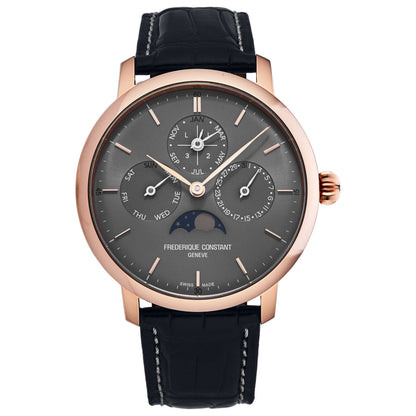Front view of Frederique Constant Slim Line Men's Automatic Watch FC775G4S4