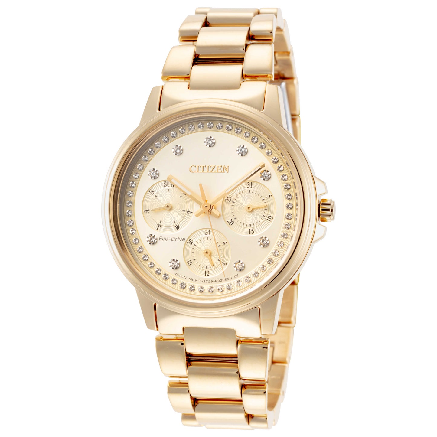 Front view of Citizen Silhouette Women's Solar Powered Quartz Eco-Drive Watch FD2042-51P