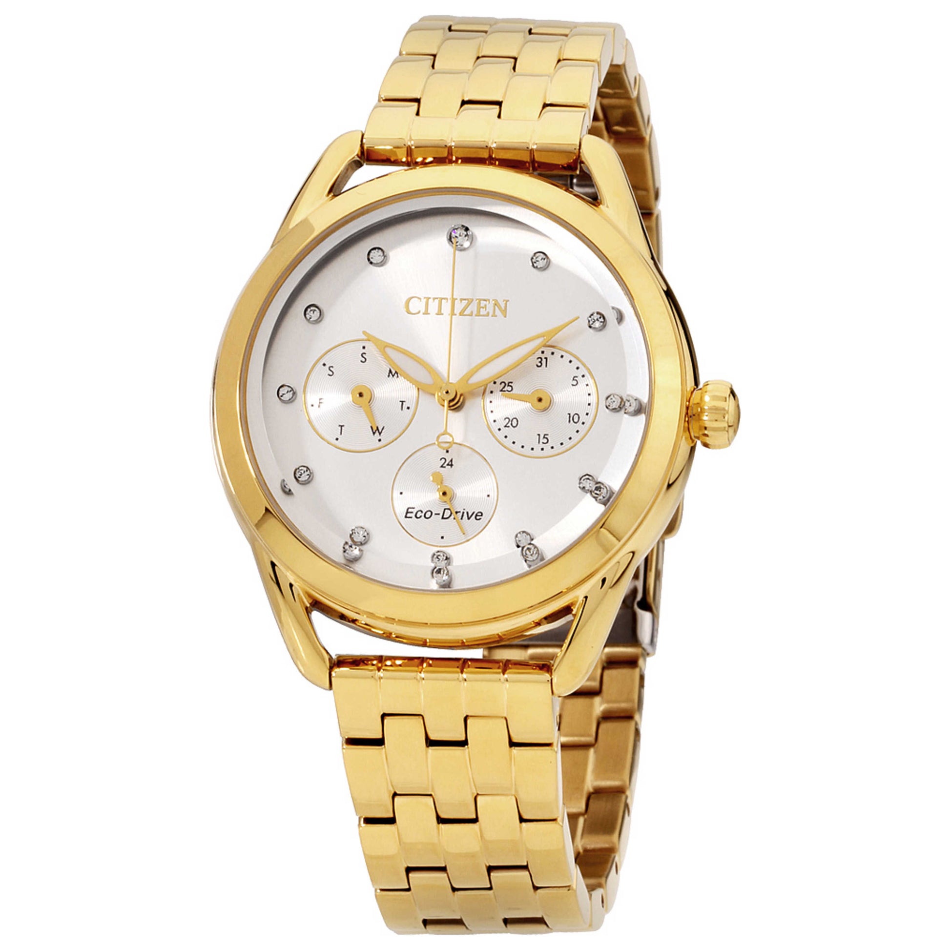 Front view of Citizen LTR Women's Solar Powered Quartz Eco-Drive Watch FD2052-58A