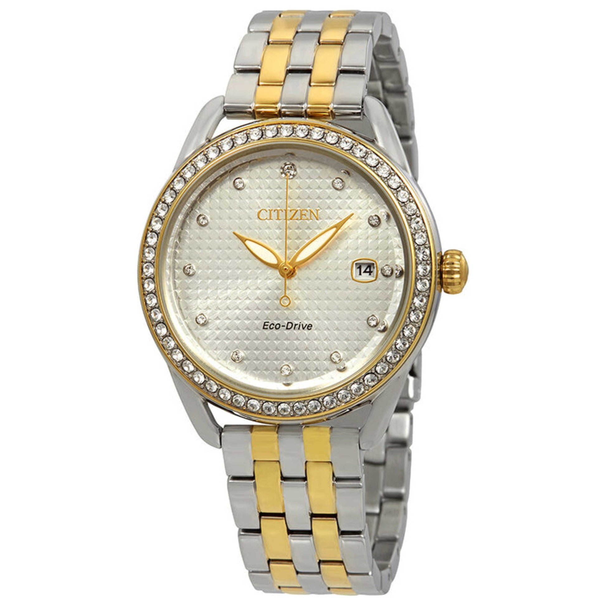 Front view of Citizen Women's Solar Powered Quartz Eco-Drive Watch FE6114-54A