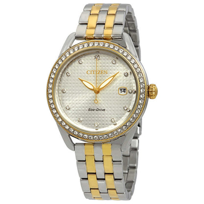 Front view of Citizen Women's Solar Powered Quartz Eco-Drive Watch FE6114-54A