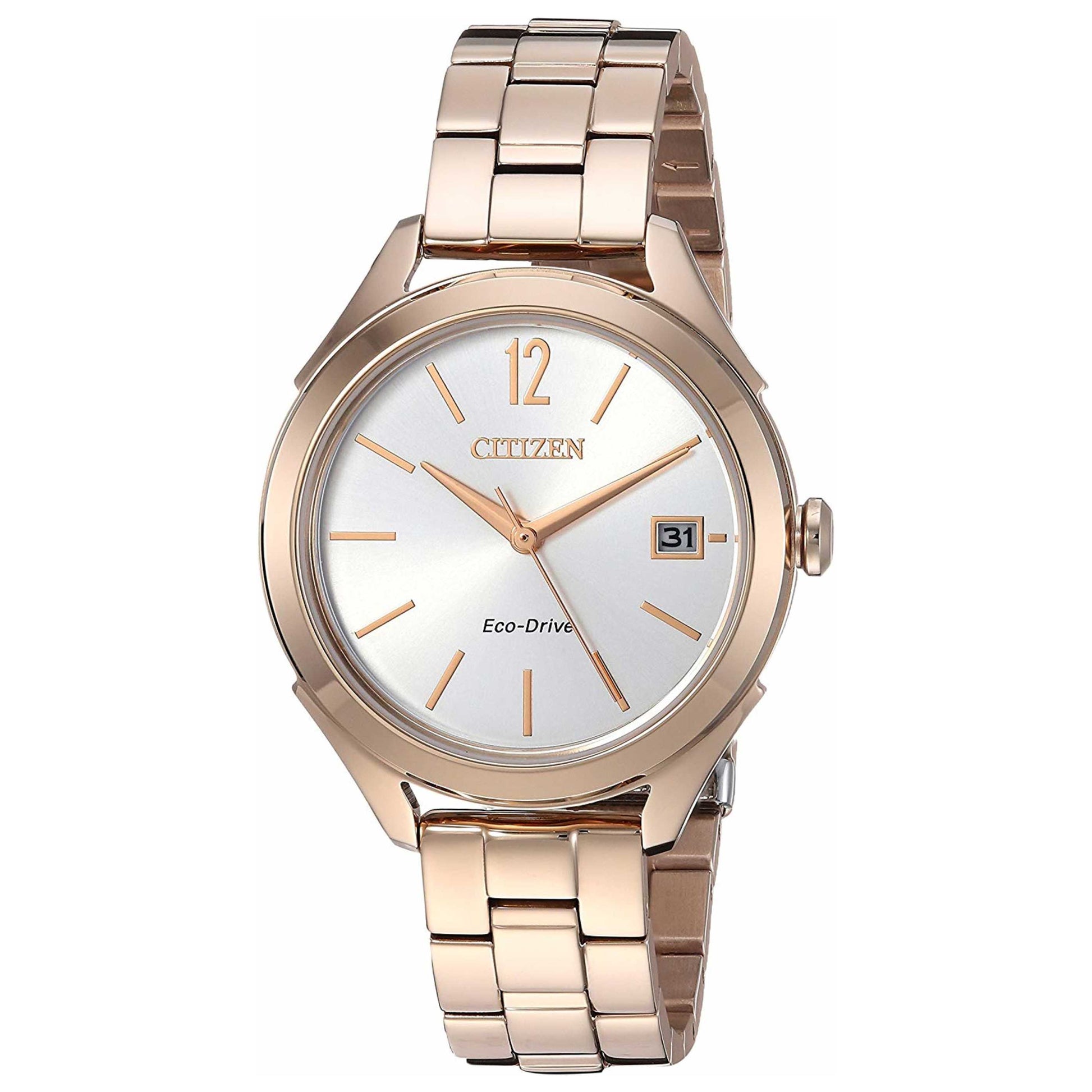 Front view of Citizen LTR Women's Solar Powered Quartz Eco-Drive Watch FE6143-56A