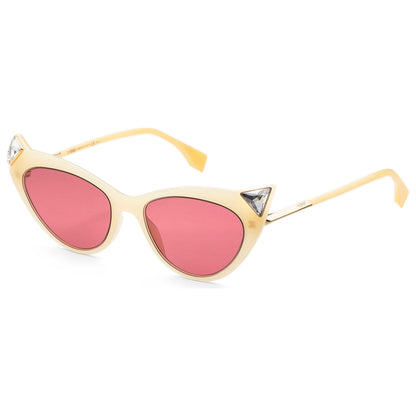 Front view of Fendi Fashion Women's Sunglasses FF-0356-S-040G-52-18