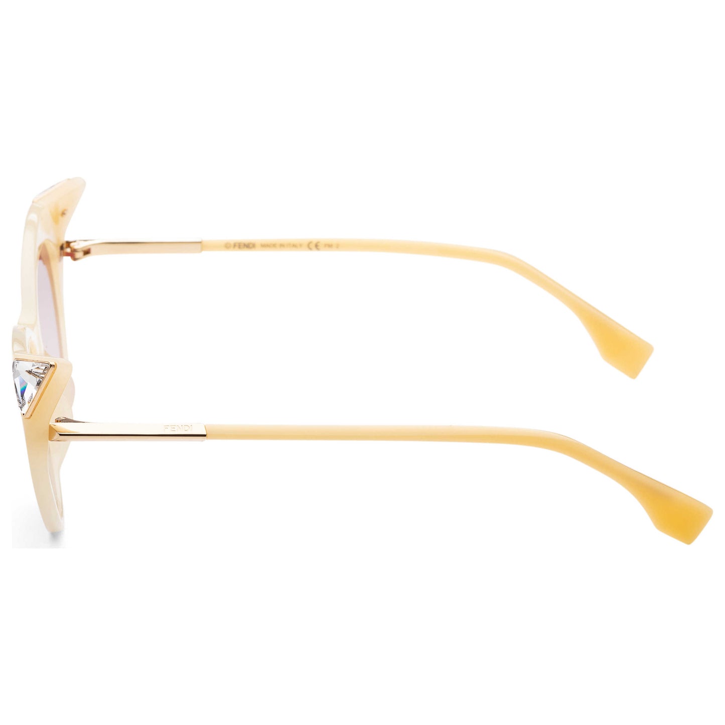 Left view of Fendi Fashion Women's Sunglasses FF-0356-S-040G-52-18