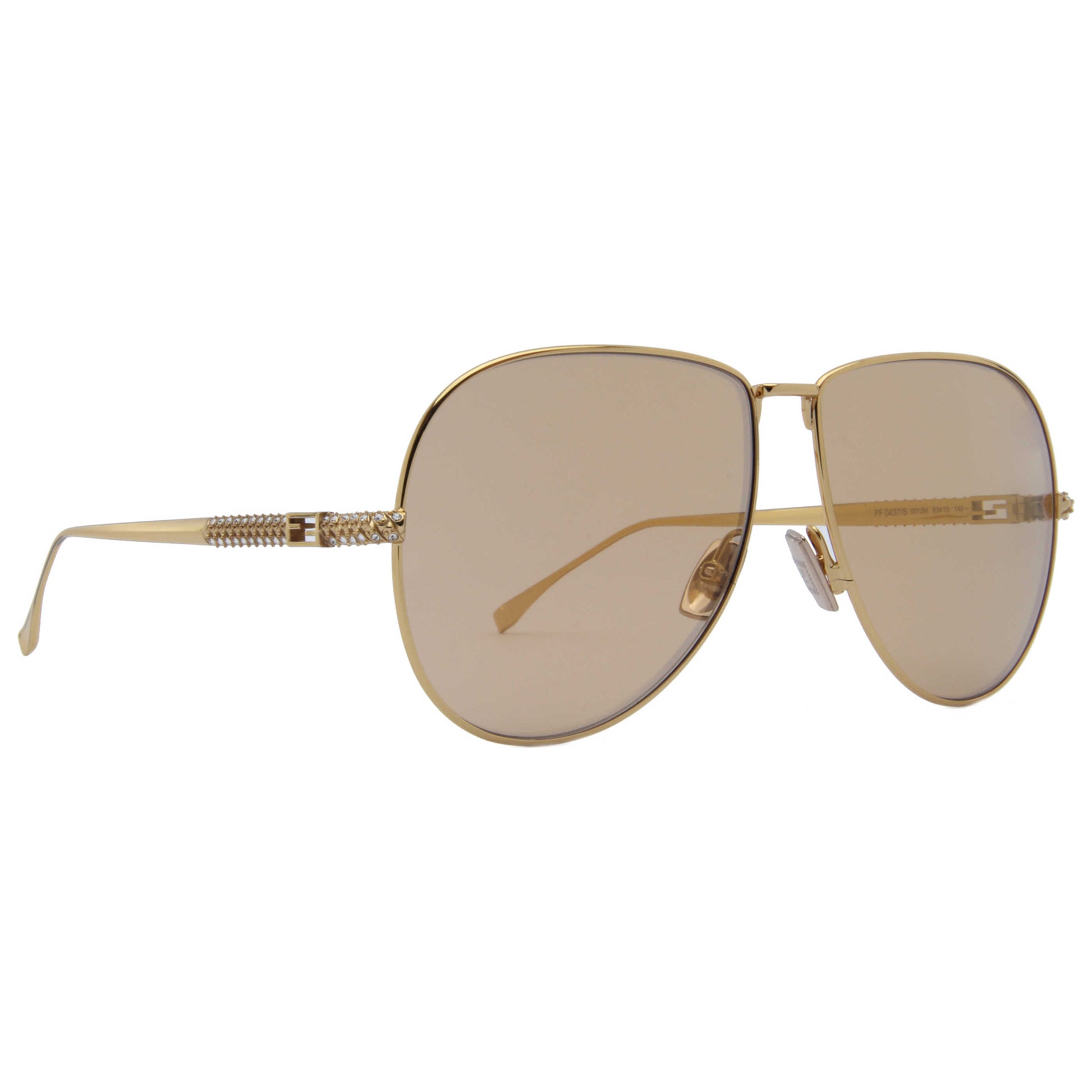 Front view of Fendi Fashion Women's Sunglasses FF-0437-S-0001-63-AR