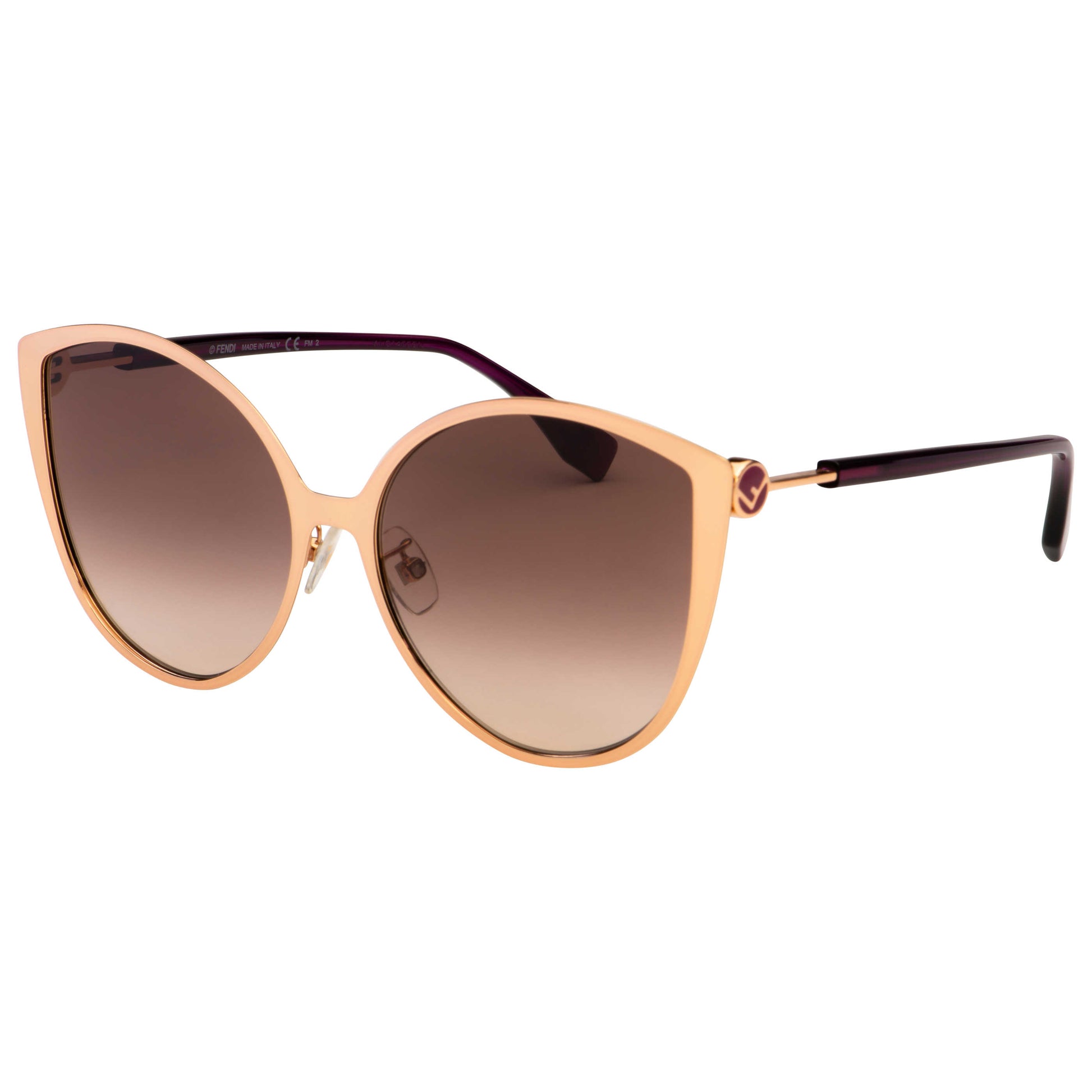 Front view of Fendi Fashion Unisex Sunglasses FF0395-F-S-DDB-HA