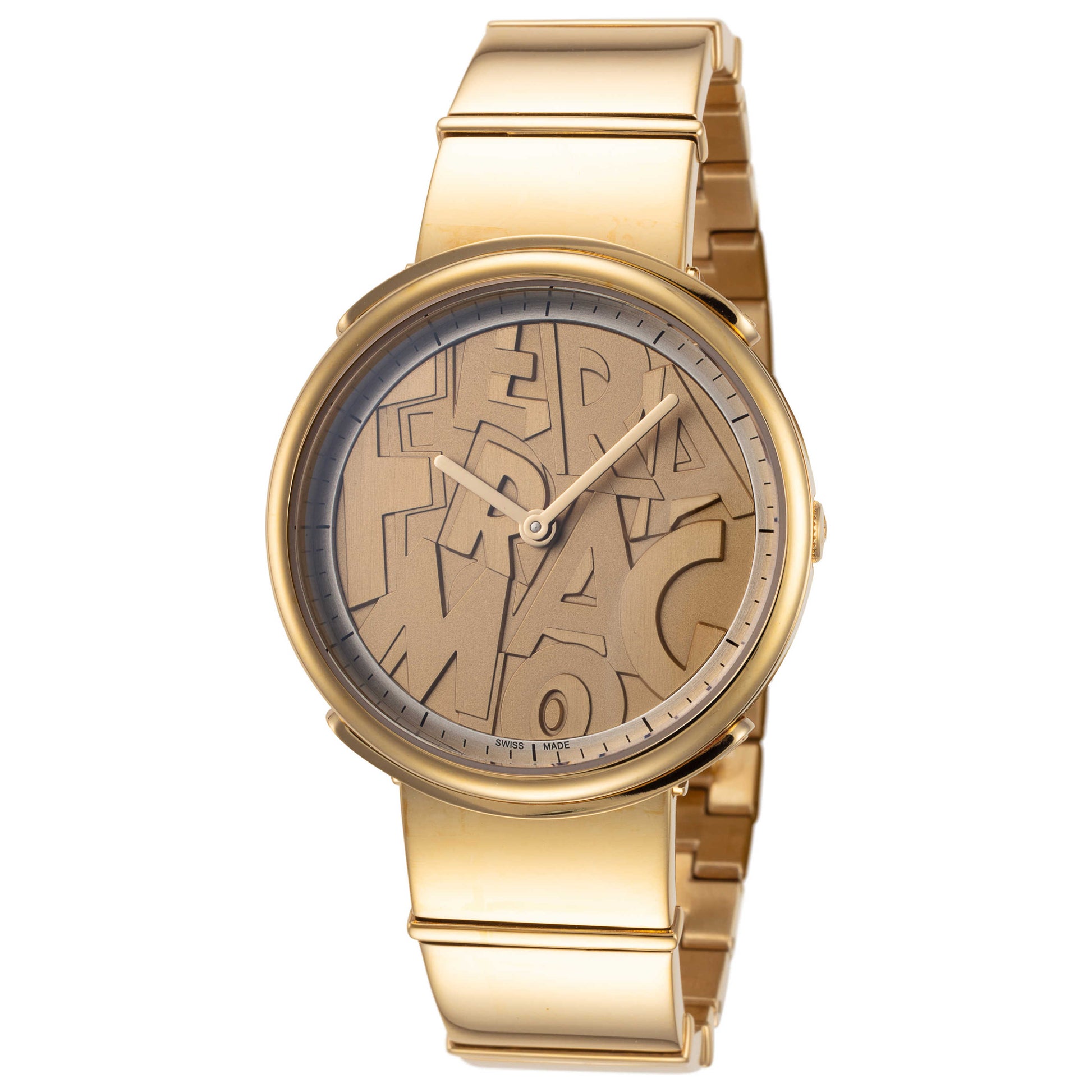 Front view of Ferragamo Logomania Women's Quartz Watch FFY050017