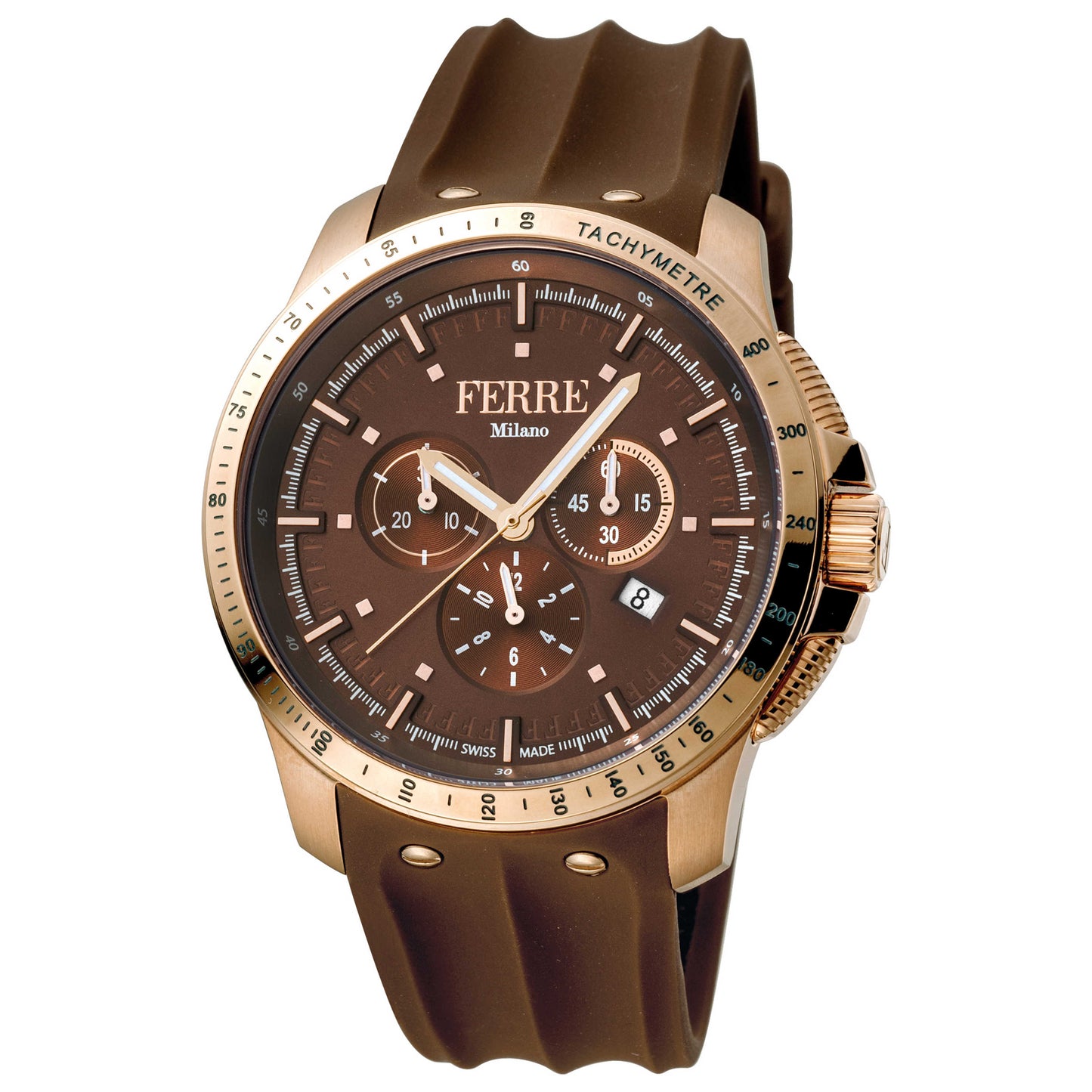 Front view of Ferre Milano Linea Corsa Men's Quartz Watch FM1G078P0021