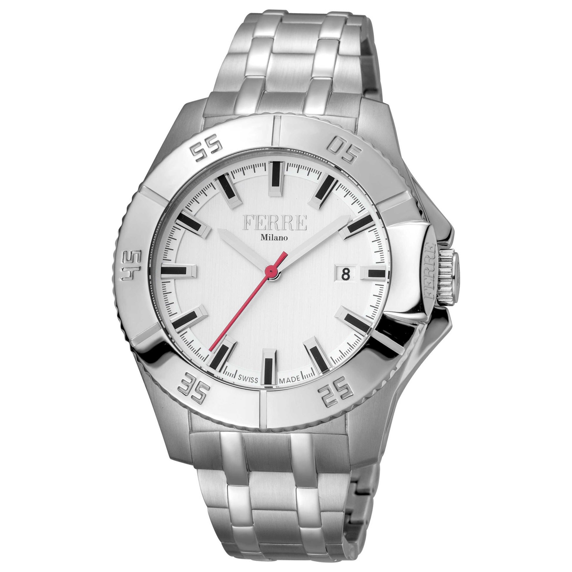 Front view of Ferre Milano Uomo Carlo Men's Quartz Watch FM1G085M0051