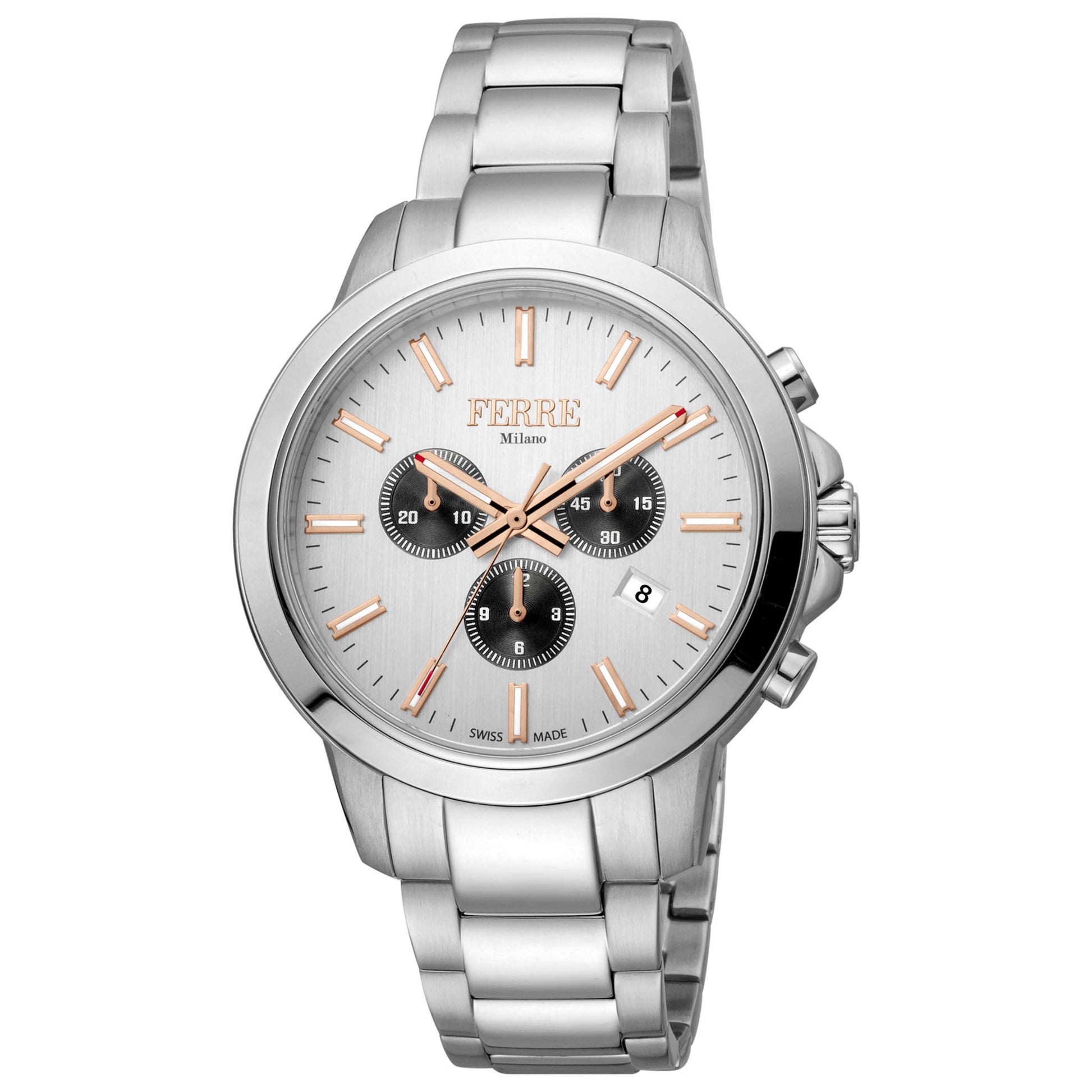 Front view of Ferre Milano Fashion Men's Quartz Watch FM1G153M0051