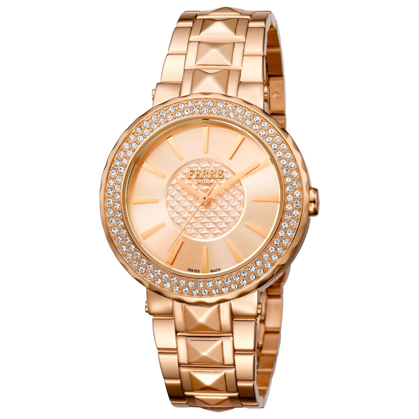 Front view of Ferre Milano Novanta Women's Quartz Watch FM1L058M0081