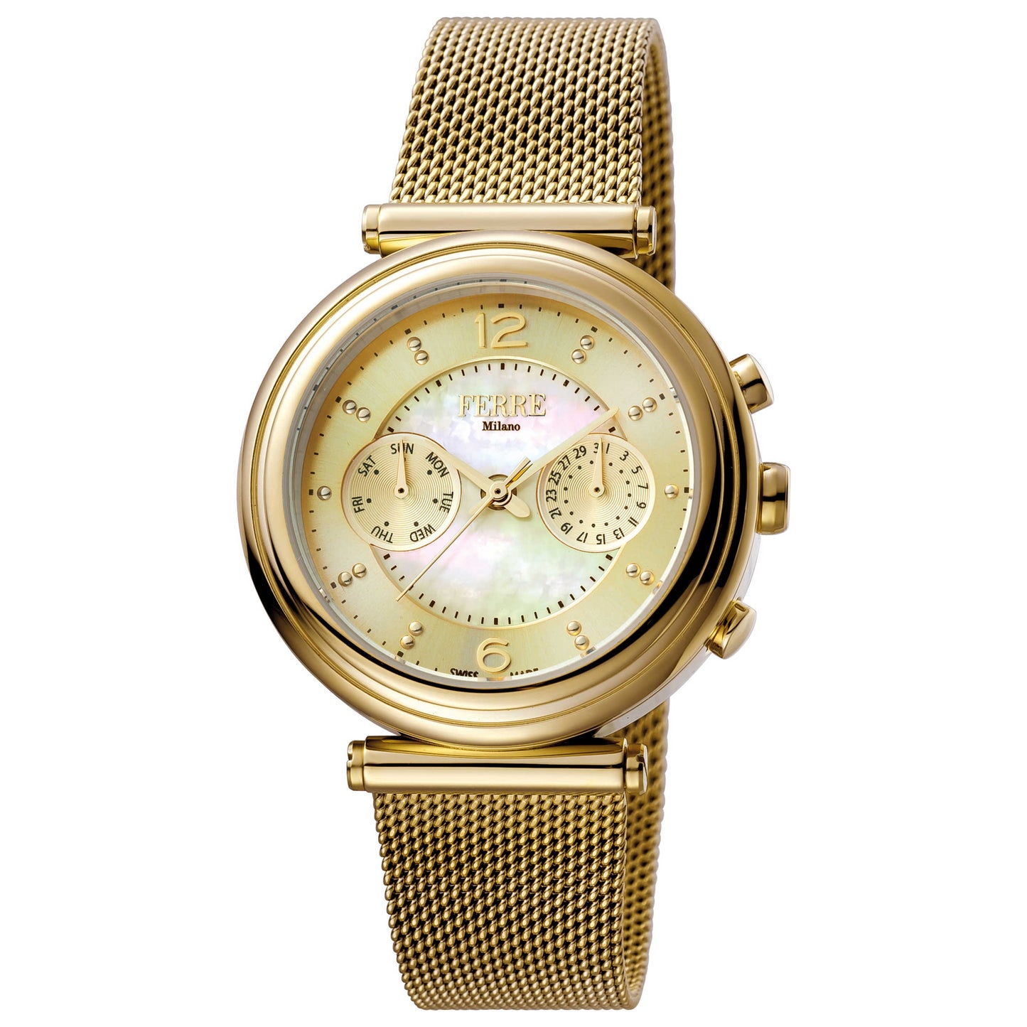 Front view of Ferre Milano Linea Funzione Women's Quartz Watch FM1L081M0061