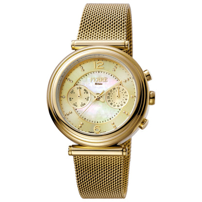 Front view of Ferre Milano Linea Funzione Women's Quartz Watch FM1L081M0061