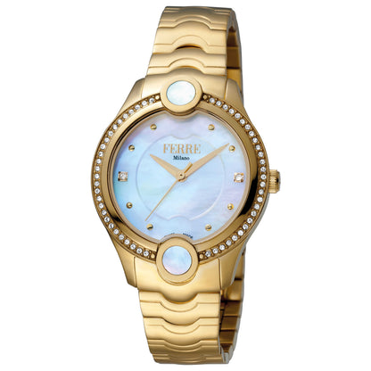 Front view of Ferre Milano Linea Perla Women's Quartz Watch FM1L082M0021