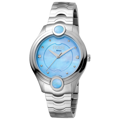 Front view of Ferre Milano Linea Perla Women's Quartz Watch FM1L083M0041