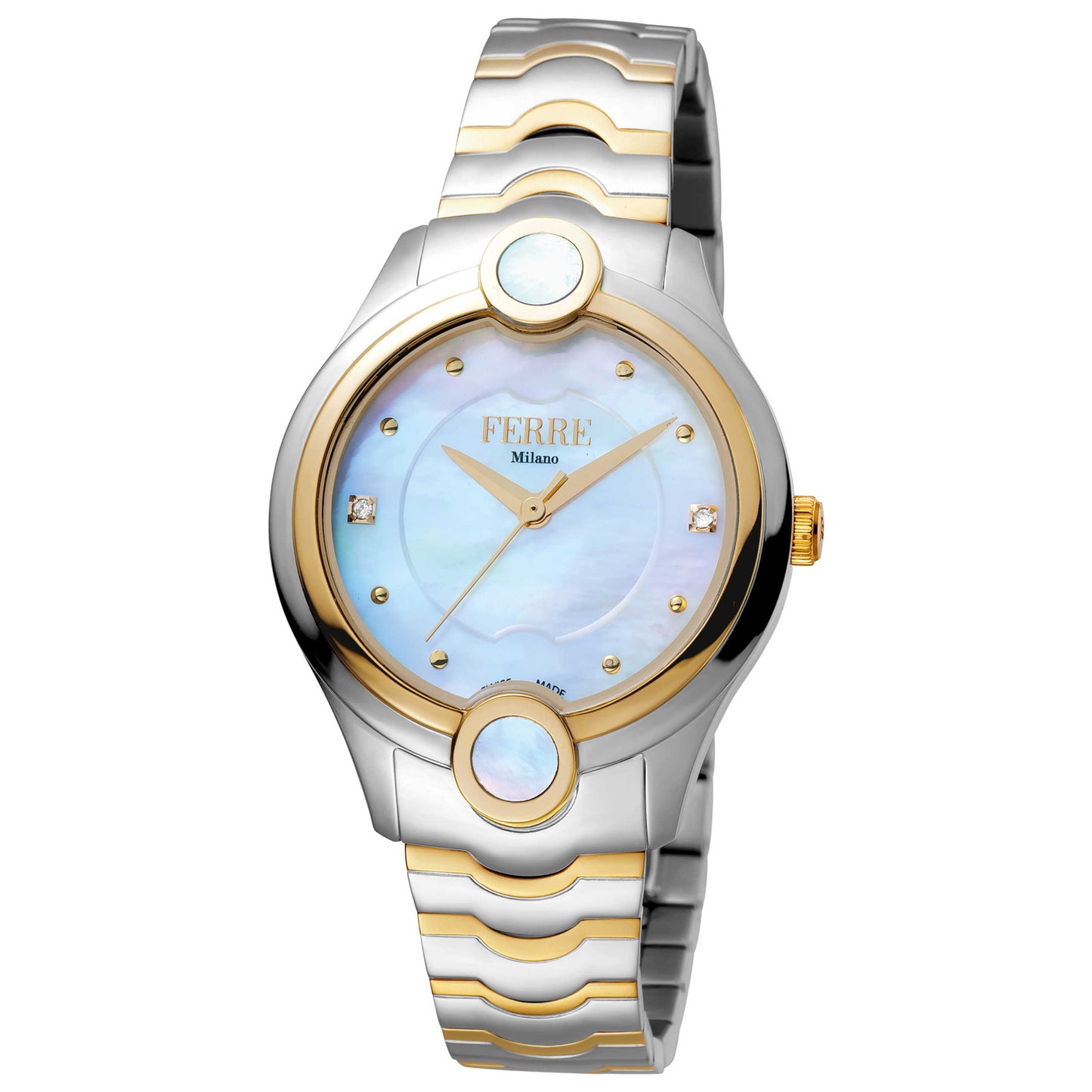 Front view of Ferre Milano Linea Perla Women's Quartz Watch FM1L083M0071