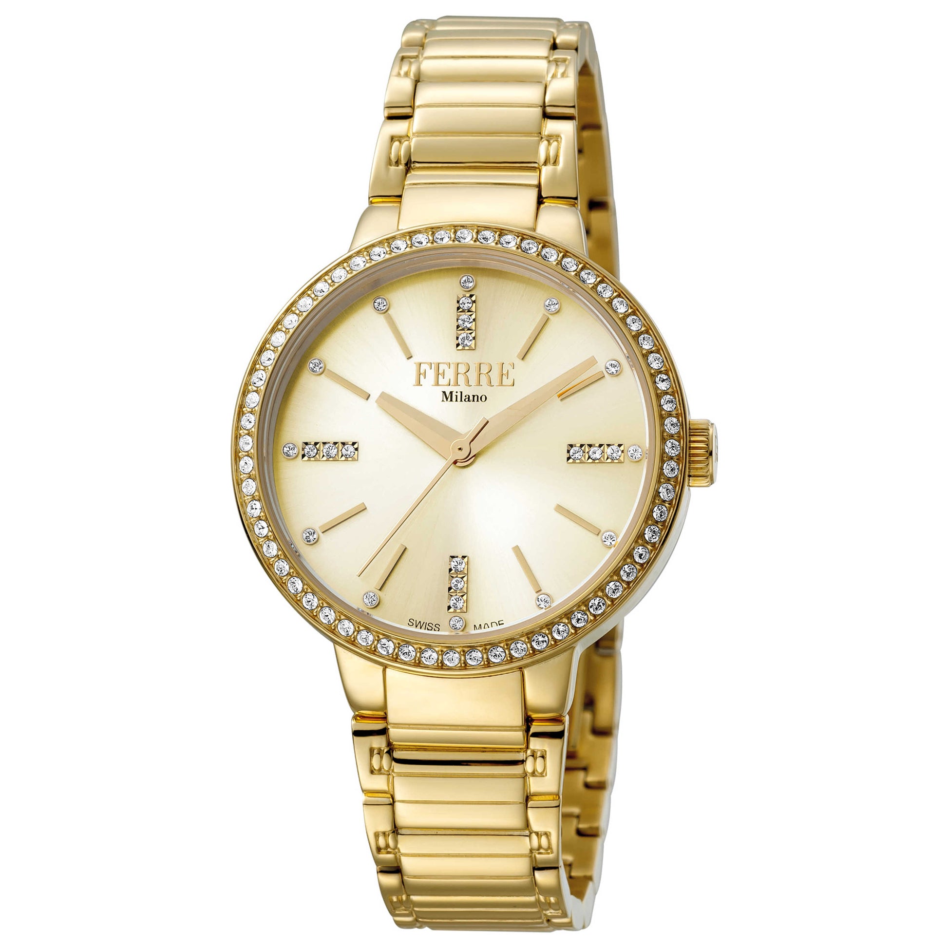 Front view of Ferre Milano Donna Giada Women's Quartz Watch FM1L084M0061