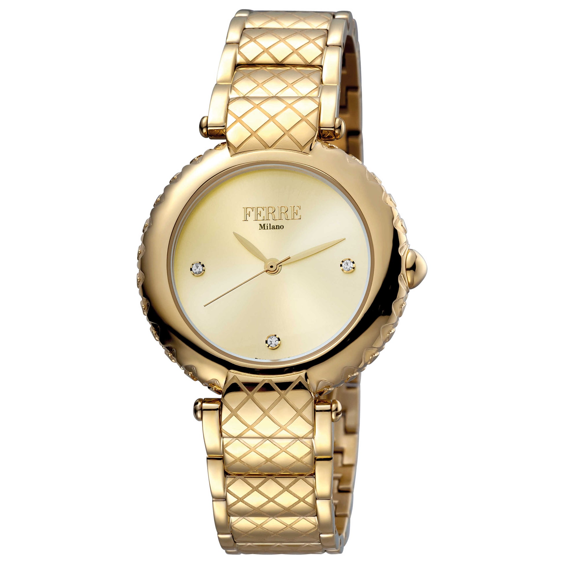 Front view of Ferre Milano Donna Elisa Women's Quartz Watch FM1L099M0061