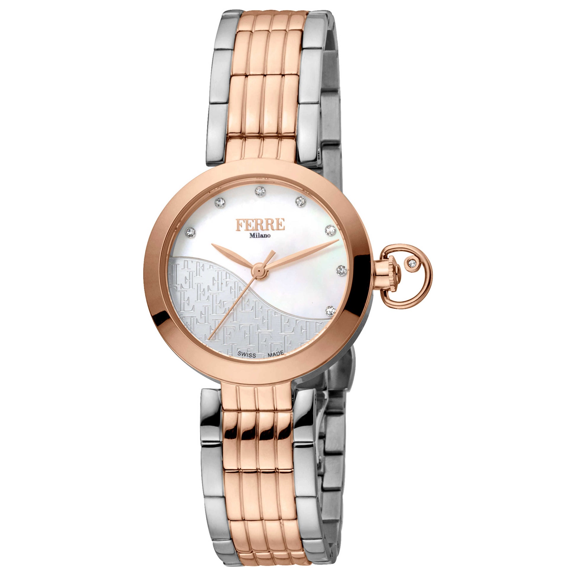Front view of Ferre Milano Fashion Women's Quartz Watch FM1L148M0091