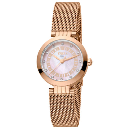 Front view of Ferre Milano Fashion Women's Quartz Watch FM1L166M0041