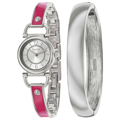 Front view of Valletta Bracelet Women's Japanese Quartz (Battery-Powered) Watch FMDCT452A
