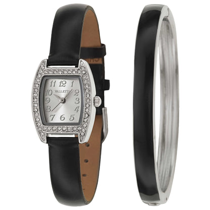 Front view of Valletta Crystal Women's Japanese Quartz (Battery-Powered) Watch FMDCT473A