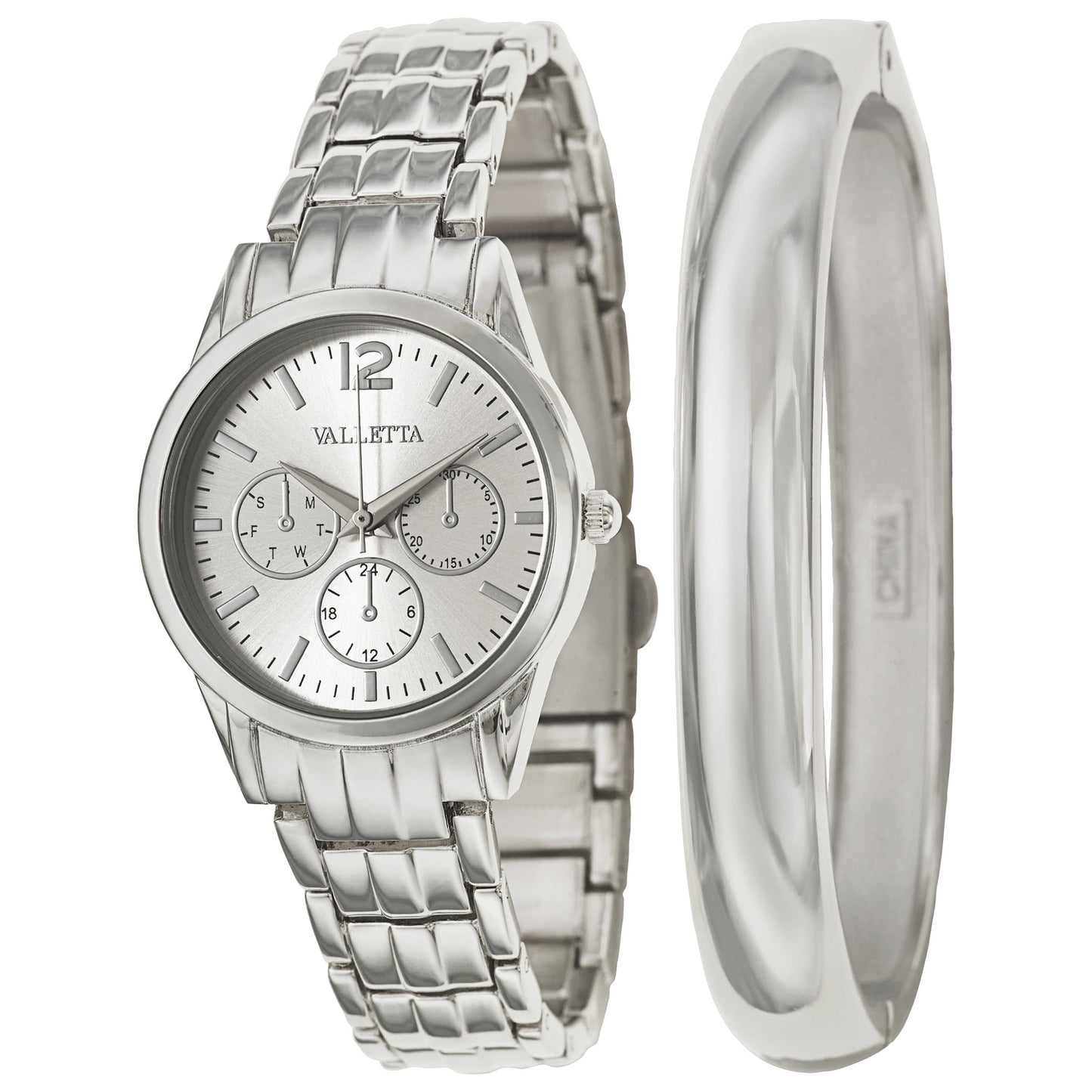 Front view of Valletta Bracelet Women's Japanese Quartz (Battery-Powered) Watch FMDCT480A