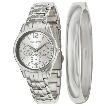 Front view of Valletta Bracelet Women's Japanese Quartz (Battery-Powered) Watch FMDCT480A