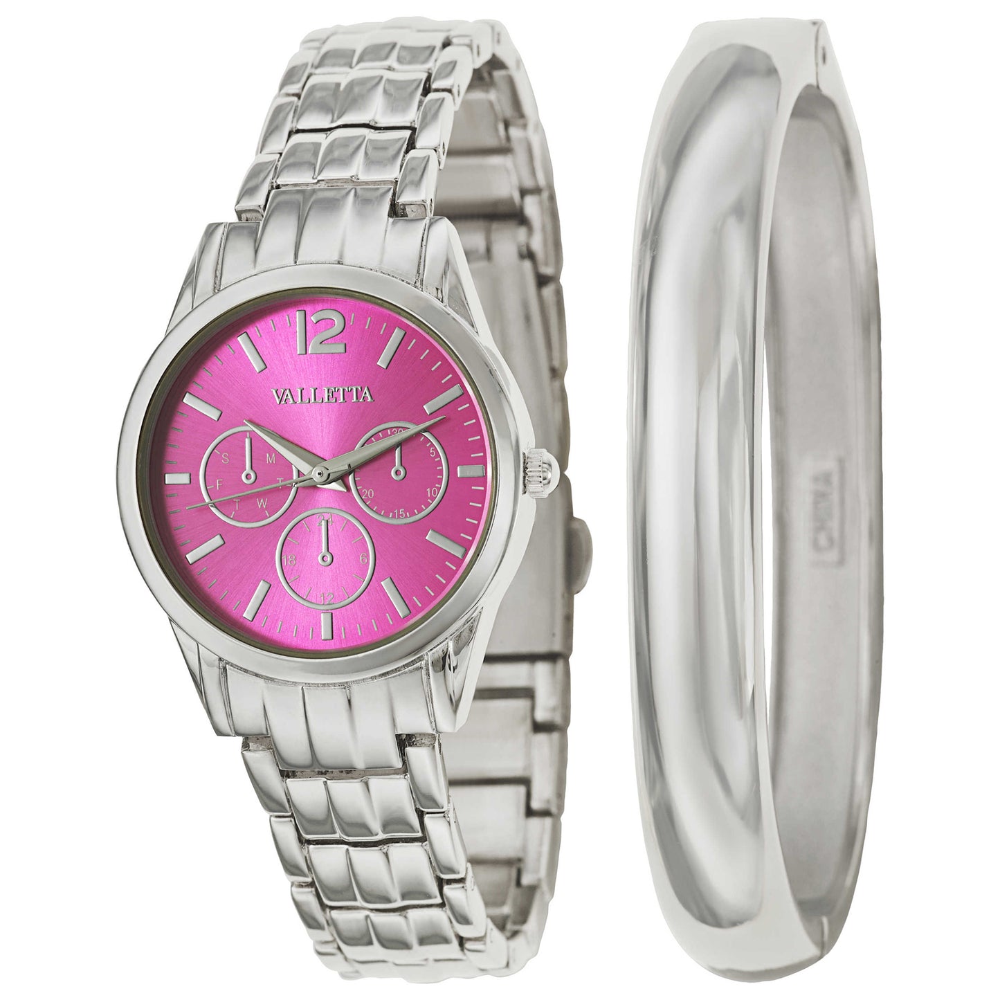 Front view of Valletta Bracelet Women's Japanese Quartz (Battery-Powered) Watch FMDCT481A