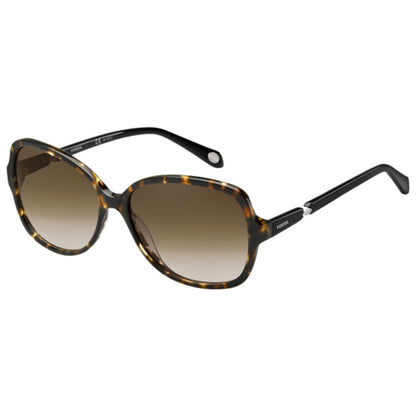 Front view of Fossil Fashion Women's Sunglasses FOS2046S-0HXY-DB