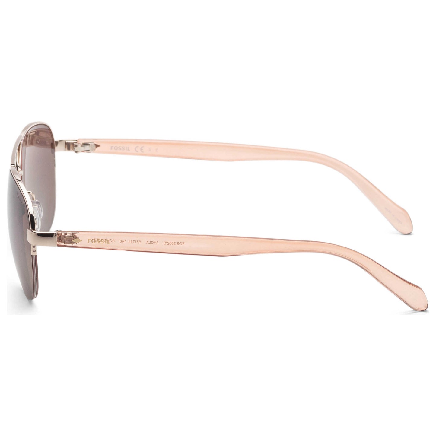 Left view of Fossil Women's Sunglasses FOS3062-S-3YG-57
