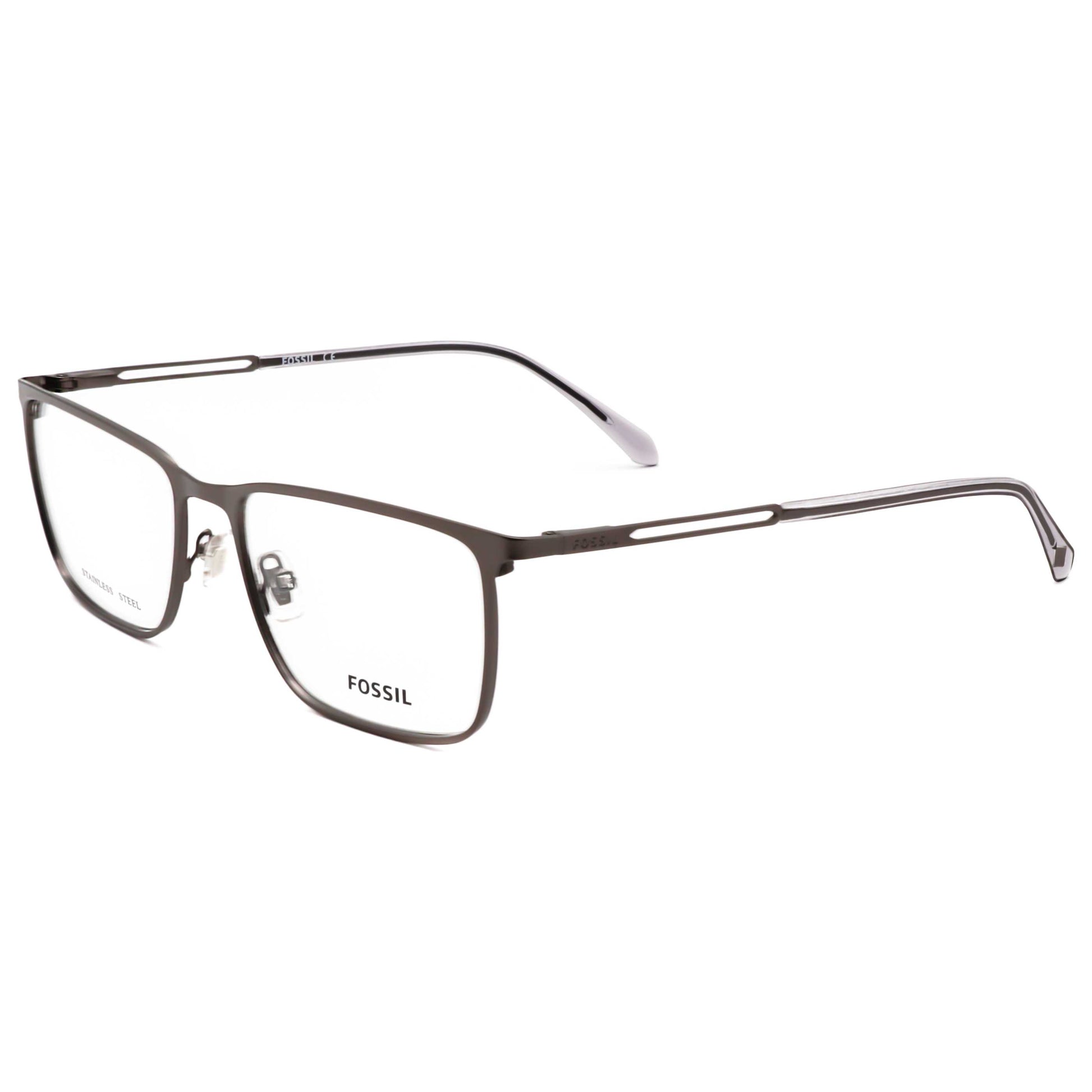 Front view of Fossil Men's Opticals FOS7129-R80-55