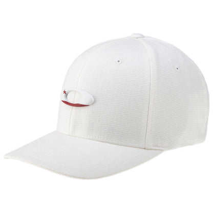 Front view of Oakley White Tincan California Flag Men's Hat FOS900140-100-L-XL