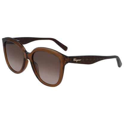 Front view of Ferragamo Fashion Women's Sunglasses FR-SF977S21053
