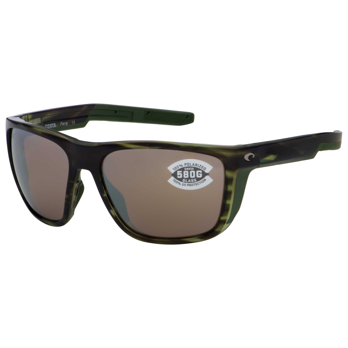 Front view of Costa del Mar Ferg Men's Sunglasses FRG-253-OSCGLP