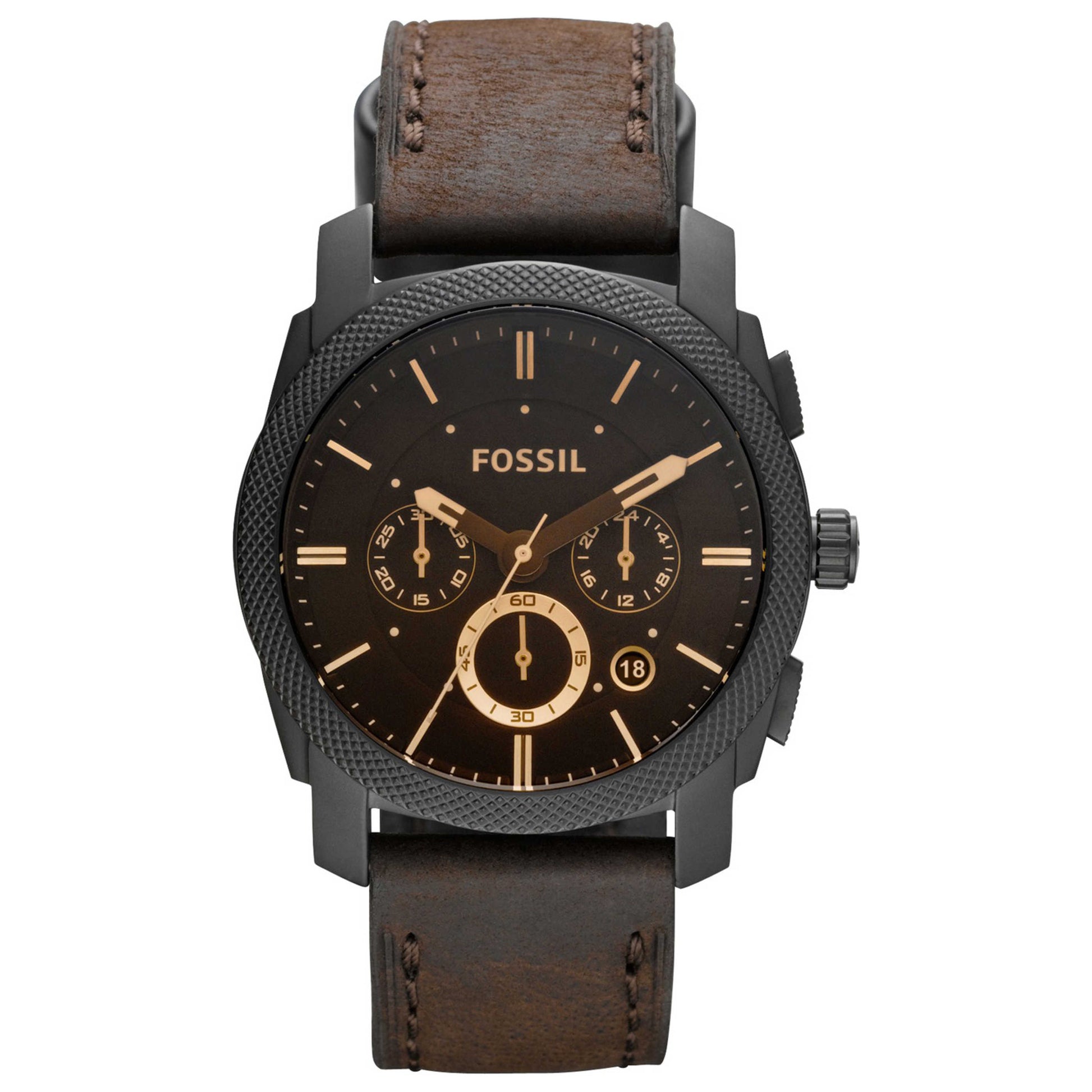 Front view of Fossil Machine Men's Quartz Watch FS4656
