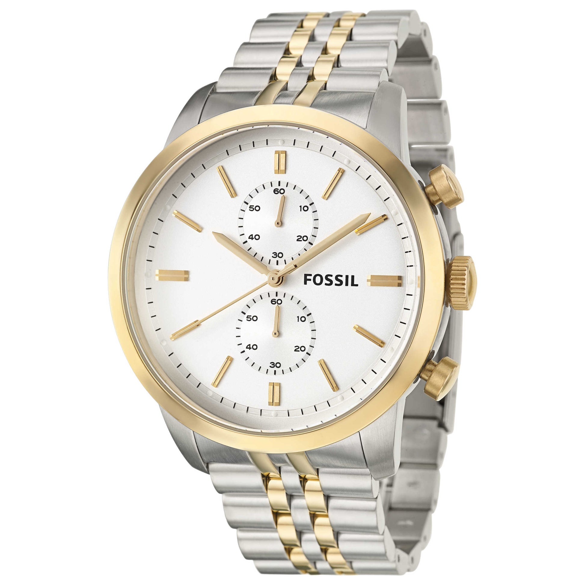 Front view of Fossil Townsman Men's Japanese Quartz (Battery-Powered) Watch FS4785