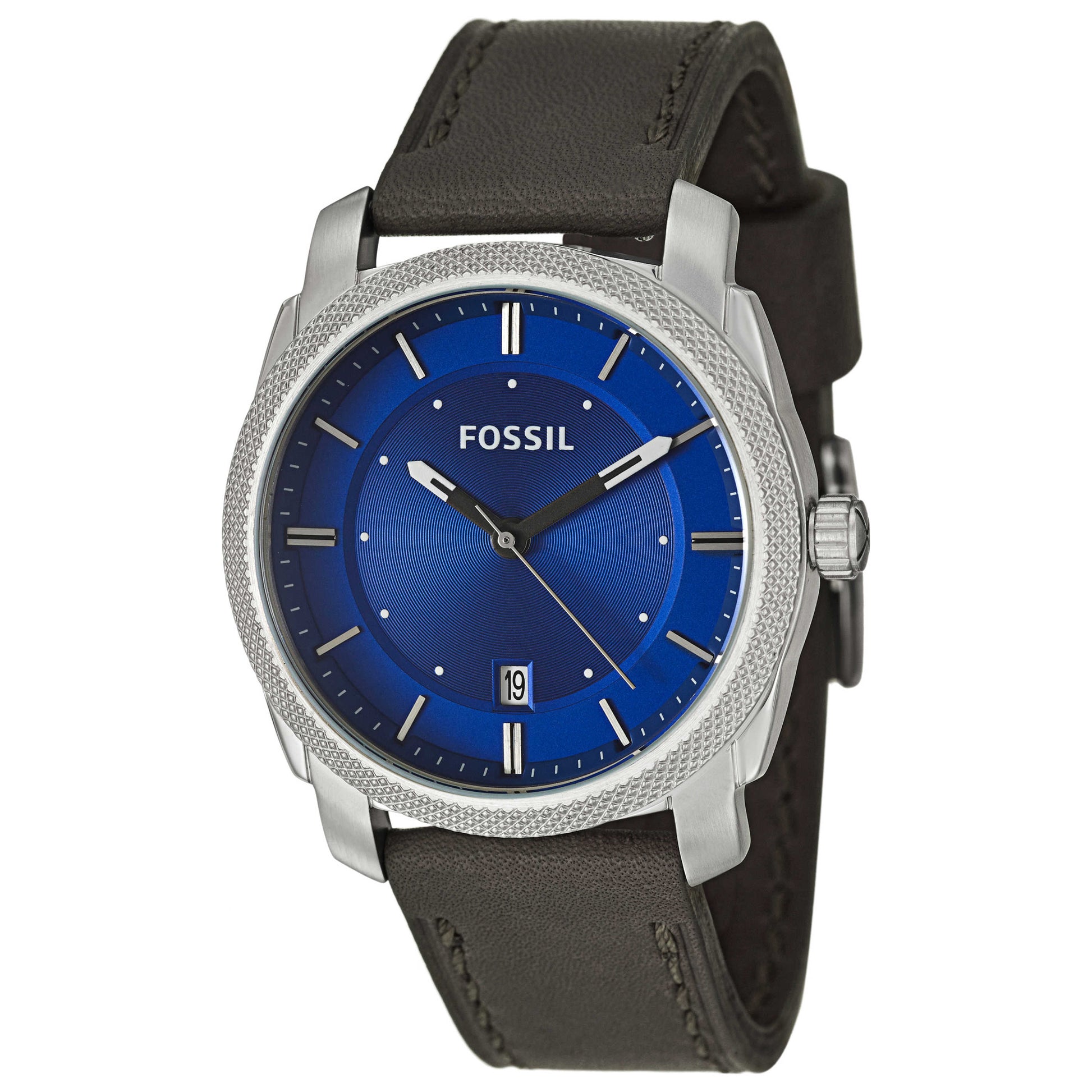 Front view of Fossil Machine Men's Japanese Quartz (Battery-Powered) Watch FS4858