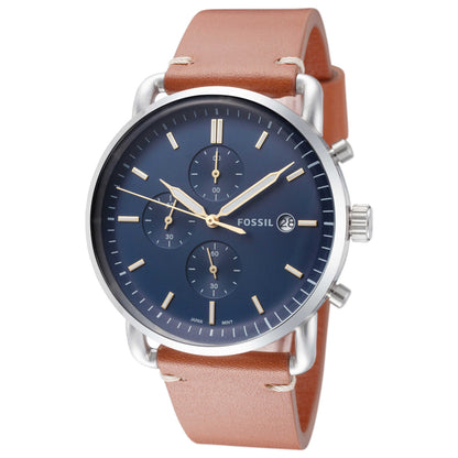 Front view of Fossil The Commuter Men's Quartz Watch FS5401