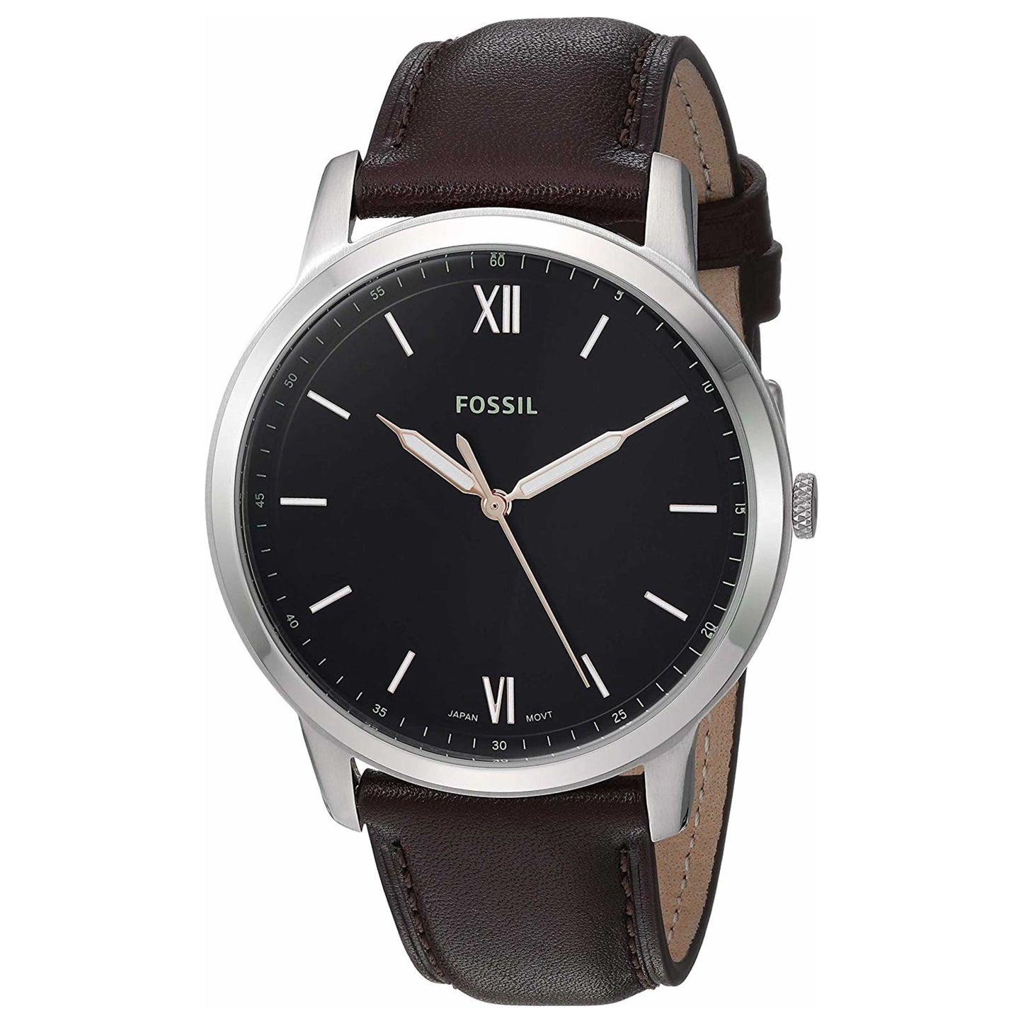 Front view of Fossil Minimalist Men's Quartz Watch FS5464