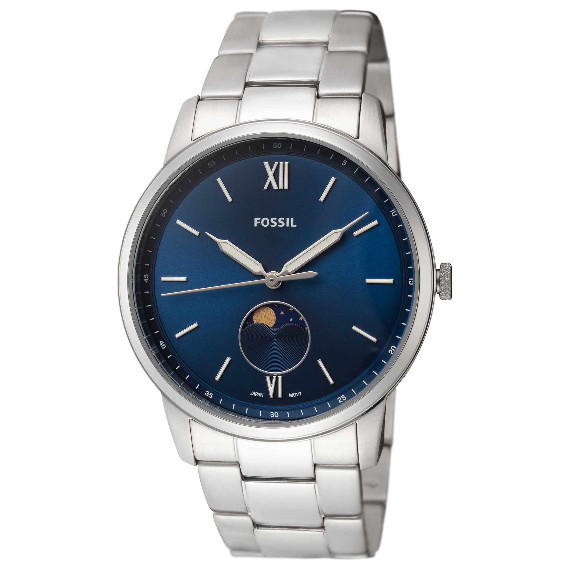 Front view of Fossil Minimalist Men's Quartz Watch FS5618