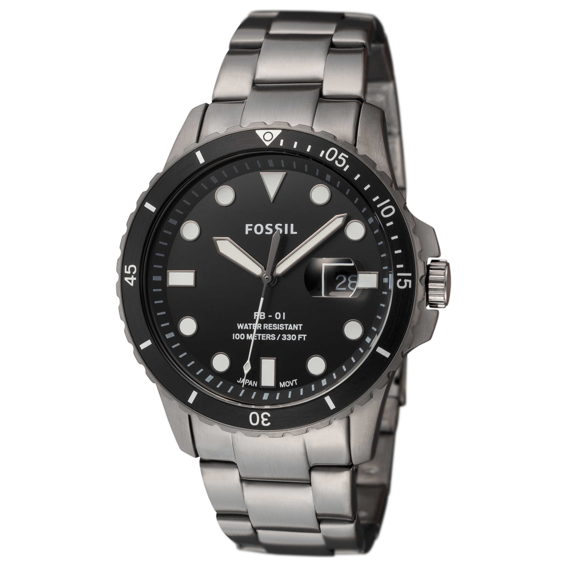 Front view of Fossil FB-01 Men's Quartz Watch FS5655