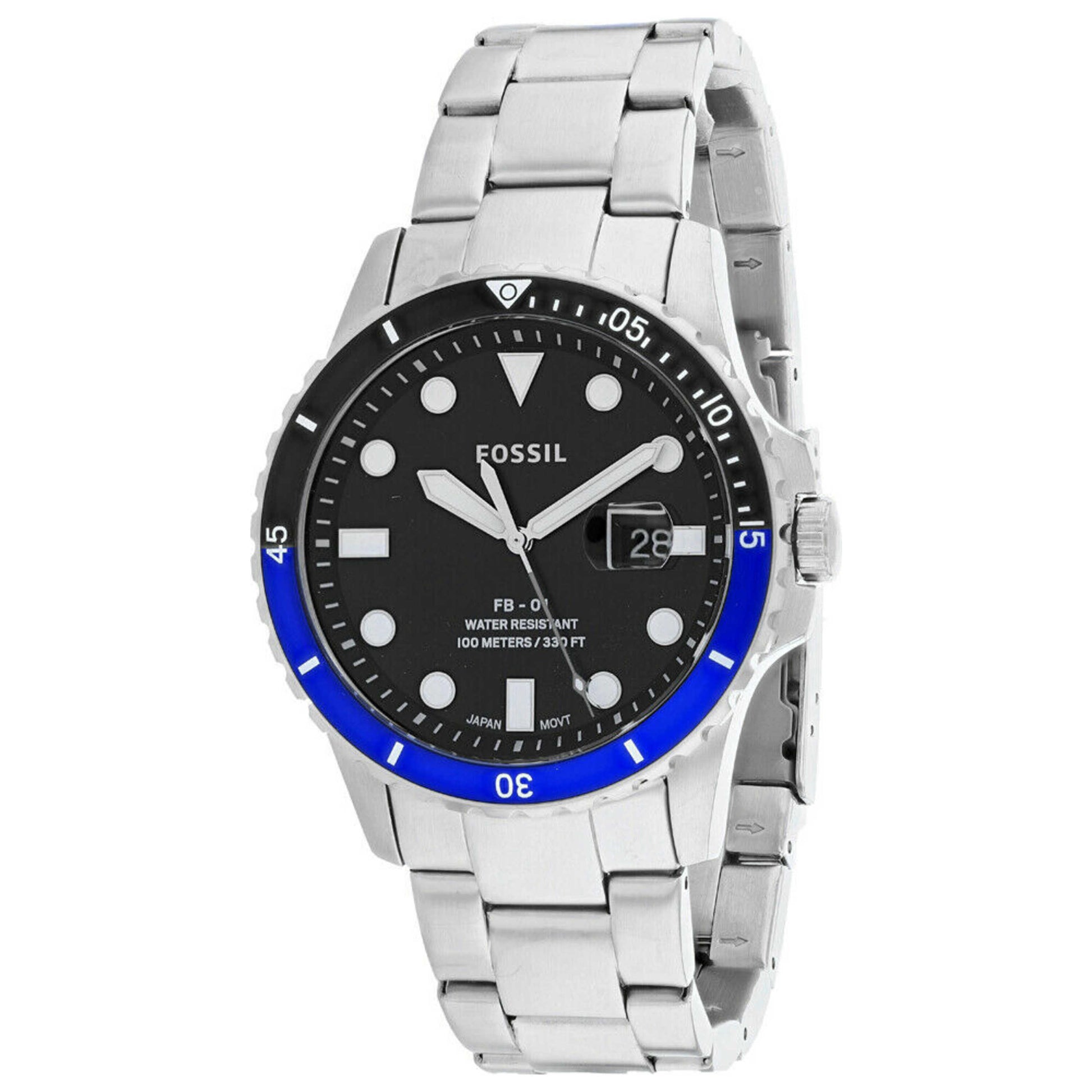 Front view of Fossil FB-01 Men's Quartz Watch FS5671