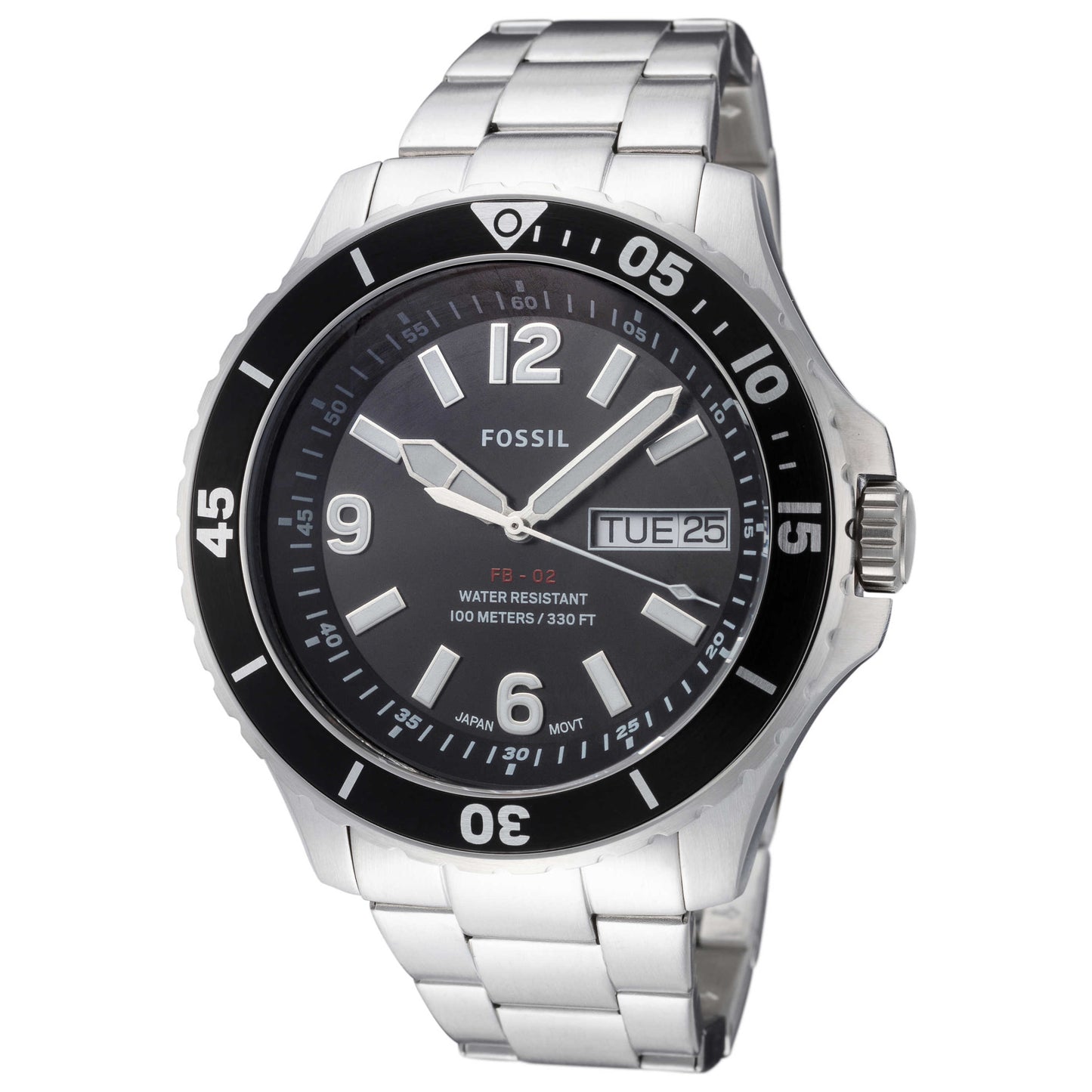 Front view of Fossil FB-02 Men's Quartz Watch FS5687