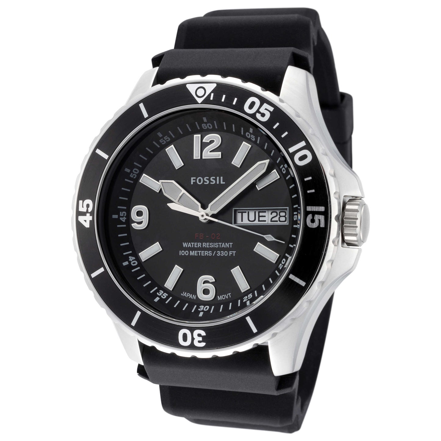 Front view of Fossil FB-02 Men's Quartz Watch FS5689