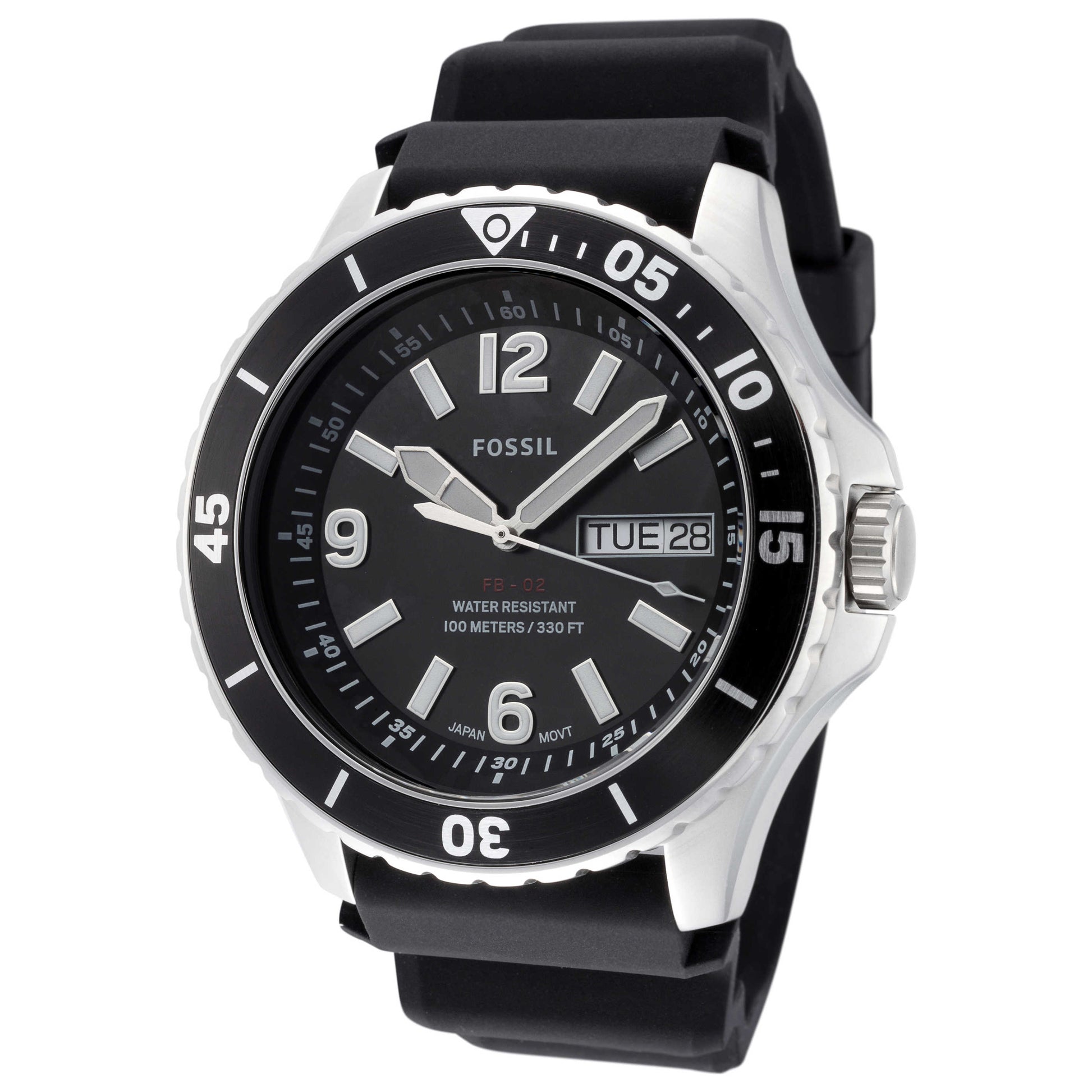 Front view of Fossil FB-02 Men's Quartz Watch FS5689