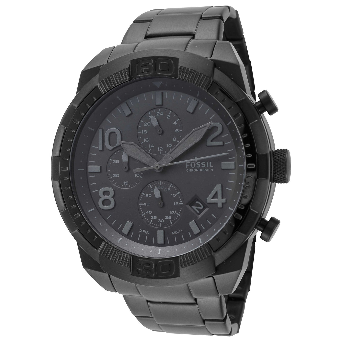Front view of Fossil Bronson Men's Quartz Watch FS5712