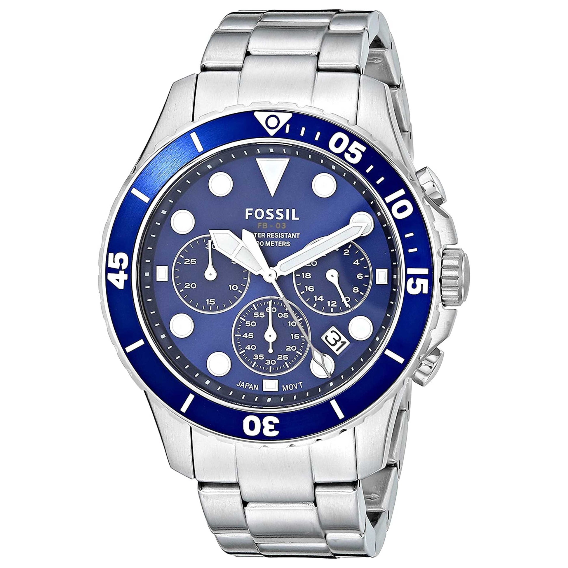 Front view of Fossil FB-03 Men's Quartz Watch FS5724